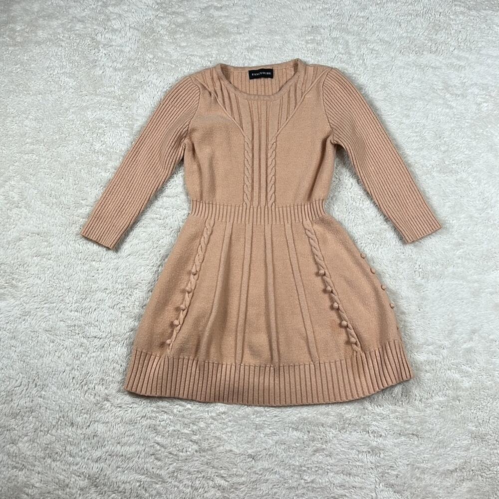 Fancy Qube ribbed‎ sweater dress, size small